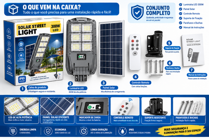 Luz Solar Led Kasem(luz+remote+suporte)