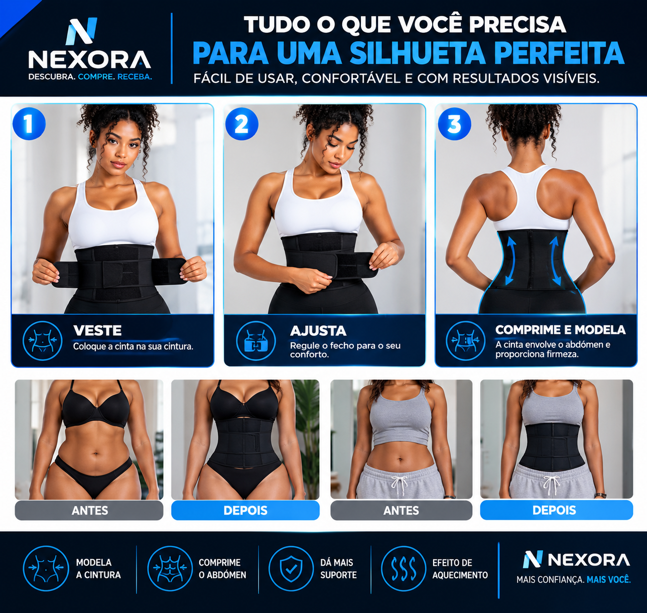 Cinta modeladora abdominal