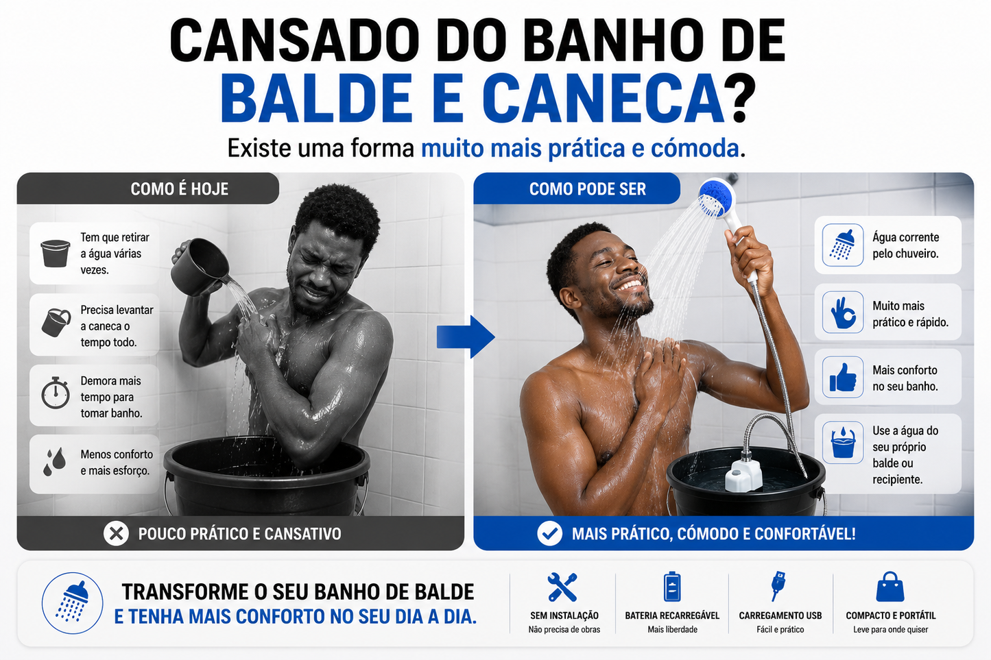 🚿 CHUVEIRO PORTÁTIL