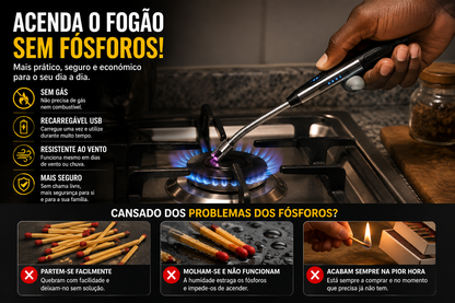 Isqueiro Elétrico (funciona sem precisar de gás)